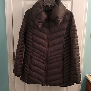 Puffy feather down coat